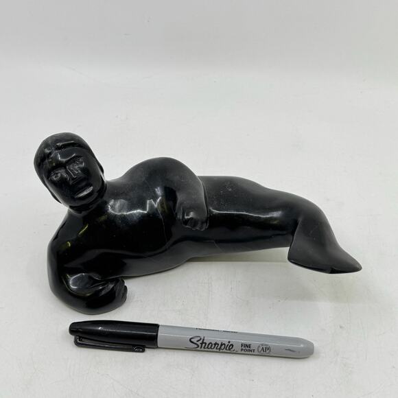 Inuit Hand Carved Sedna Sculpture by MOE POOTOOGOOK - Picture 6 of 8